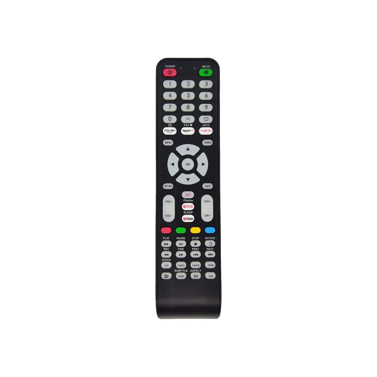 تصویر ریموت کنترل تلویزیون همه کاره ال ای دی و ال سی دی LED.LCD
