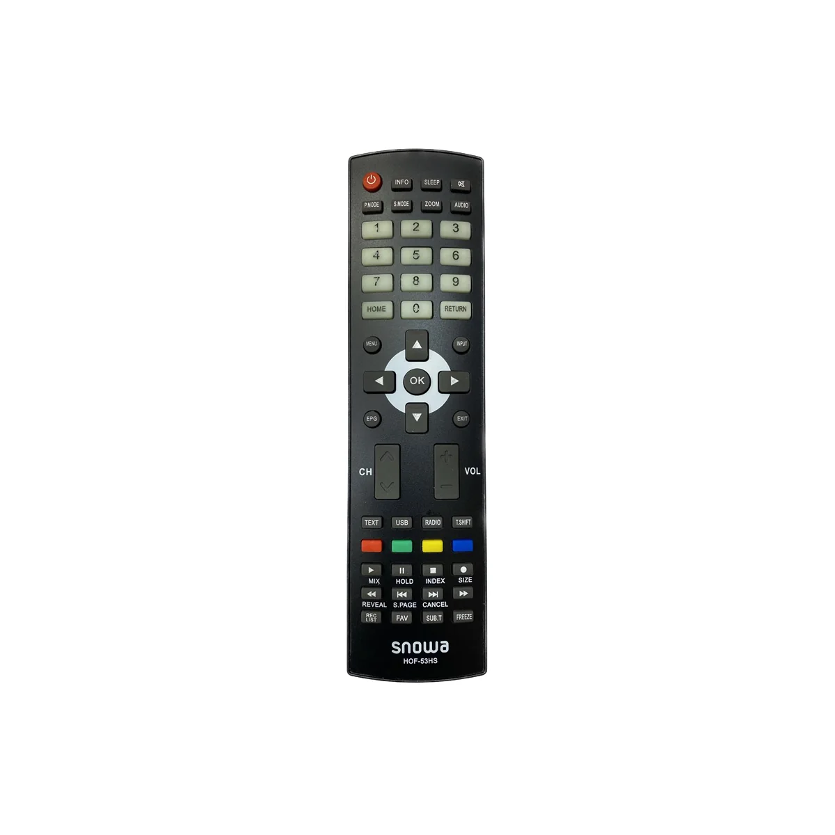 Product image - ریموت کنترل تلویزیون اسنوا مدل 53HS