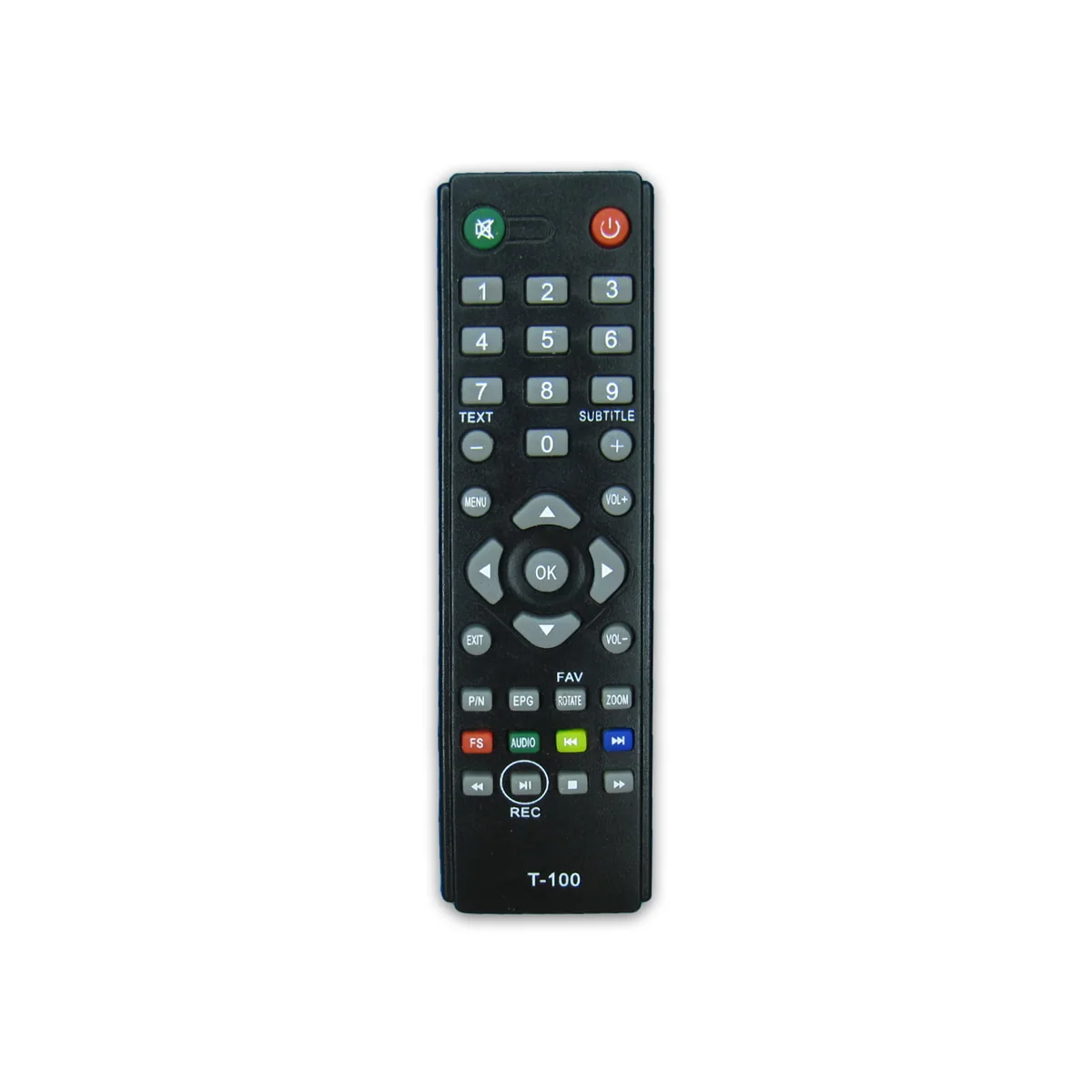 تصویر ریموت کنترل گیرنده دیجیتال استارست T100