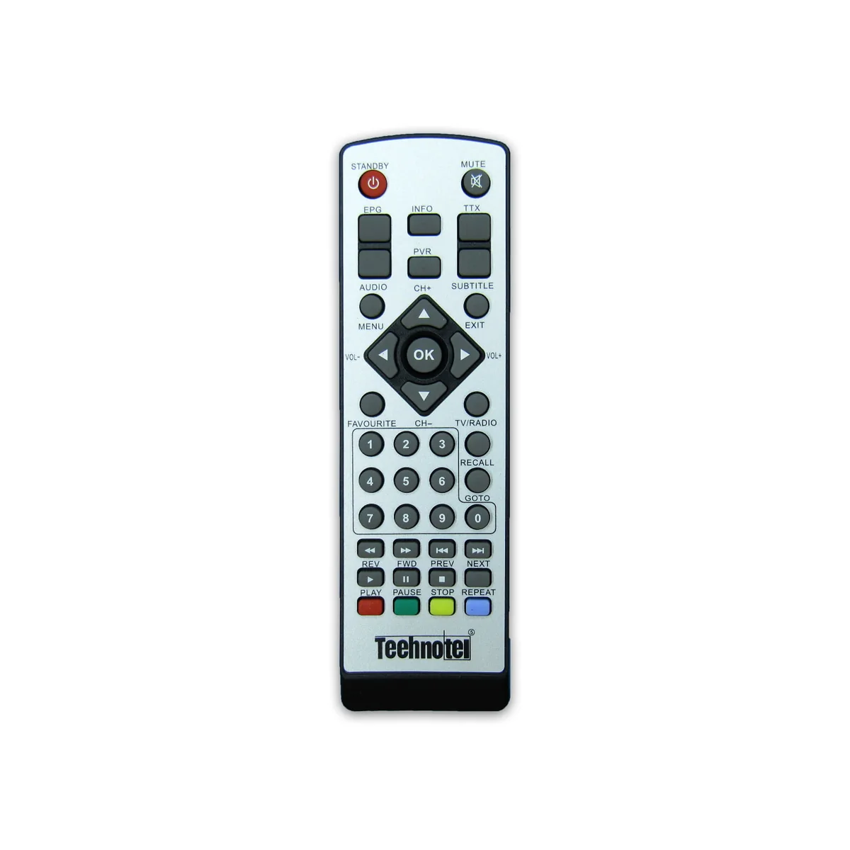 تصویر ریموت کنترل گیرنده دیجیتال تکنوتل Technotel طرح کسری