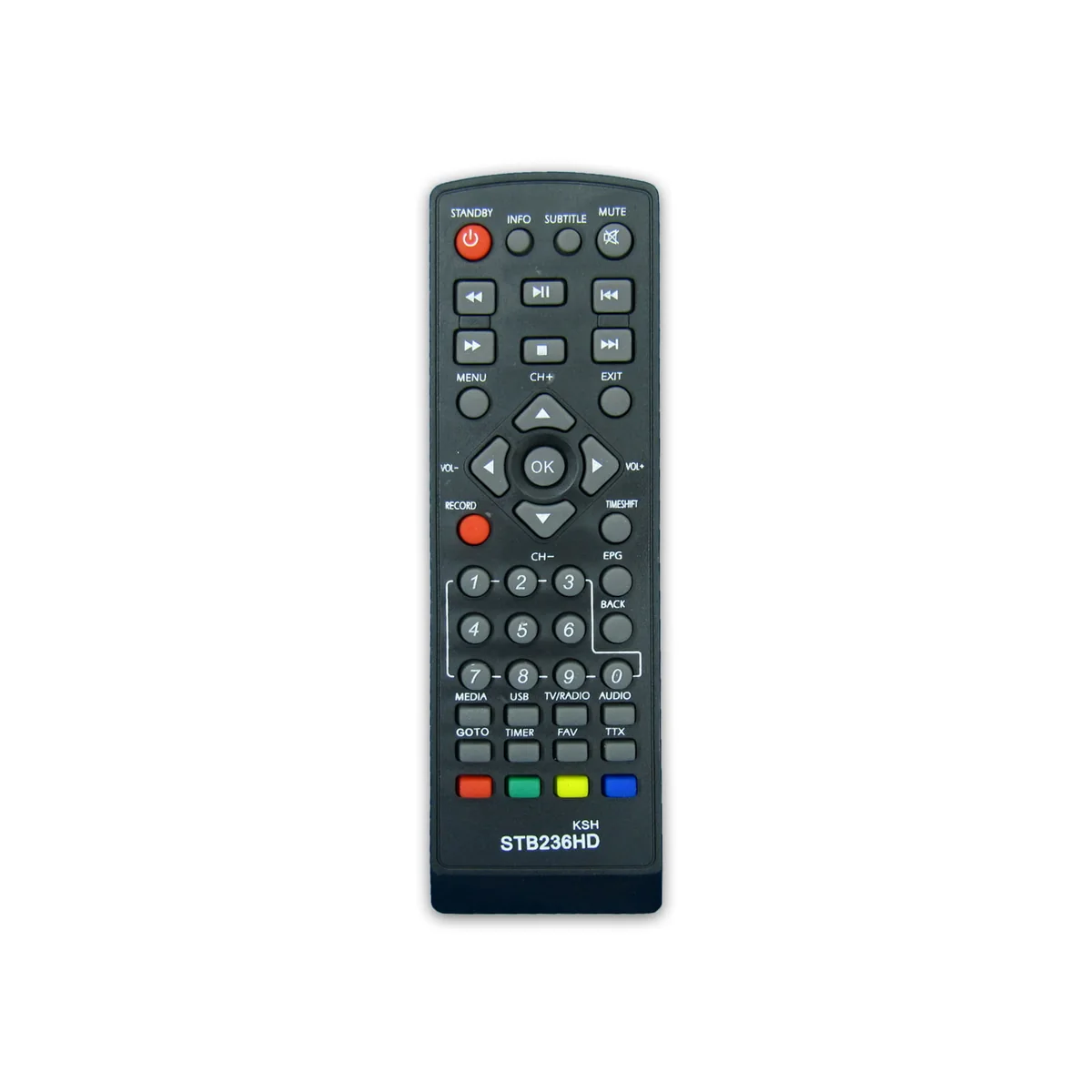 تصویر ریموت کنترل گیرنده دیجیتال دنای DENAY مدل STB236HD