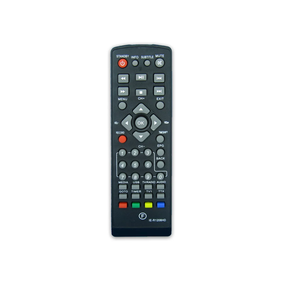 تصویر ریموت کنترل گیرنده دیجیتال دنای DENAY مدل IE-R1208HD