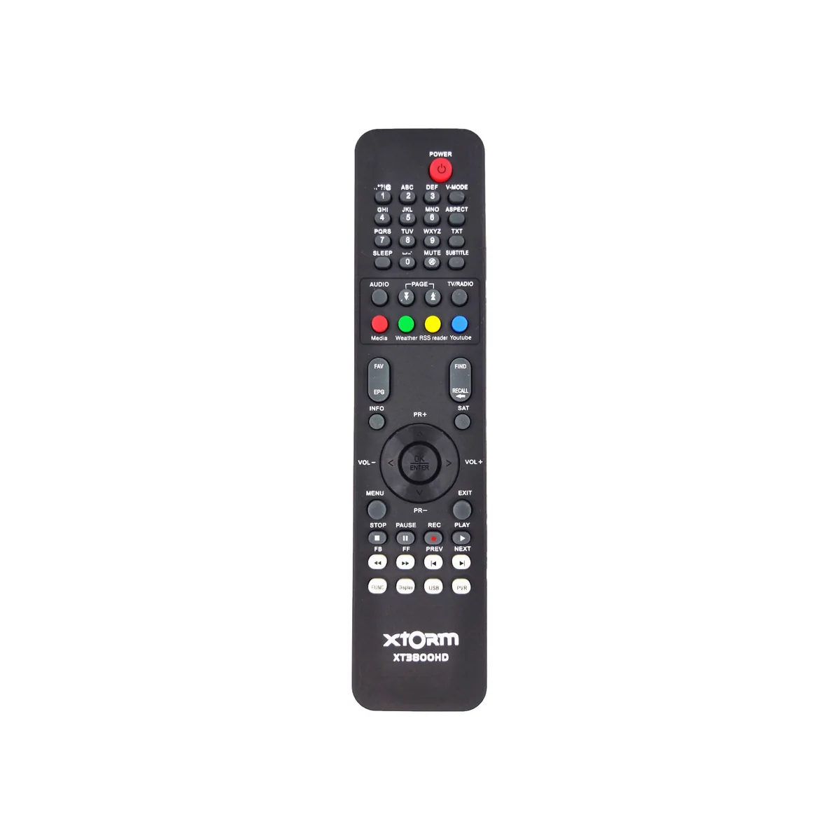 تصویر ریموت کنترل رسیور ایکس تورم Xtorm مدل XT3800HD