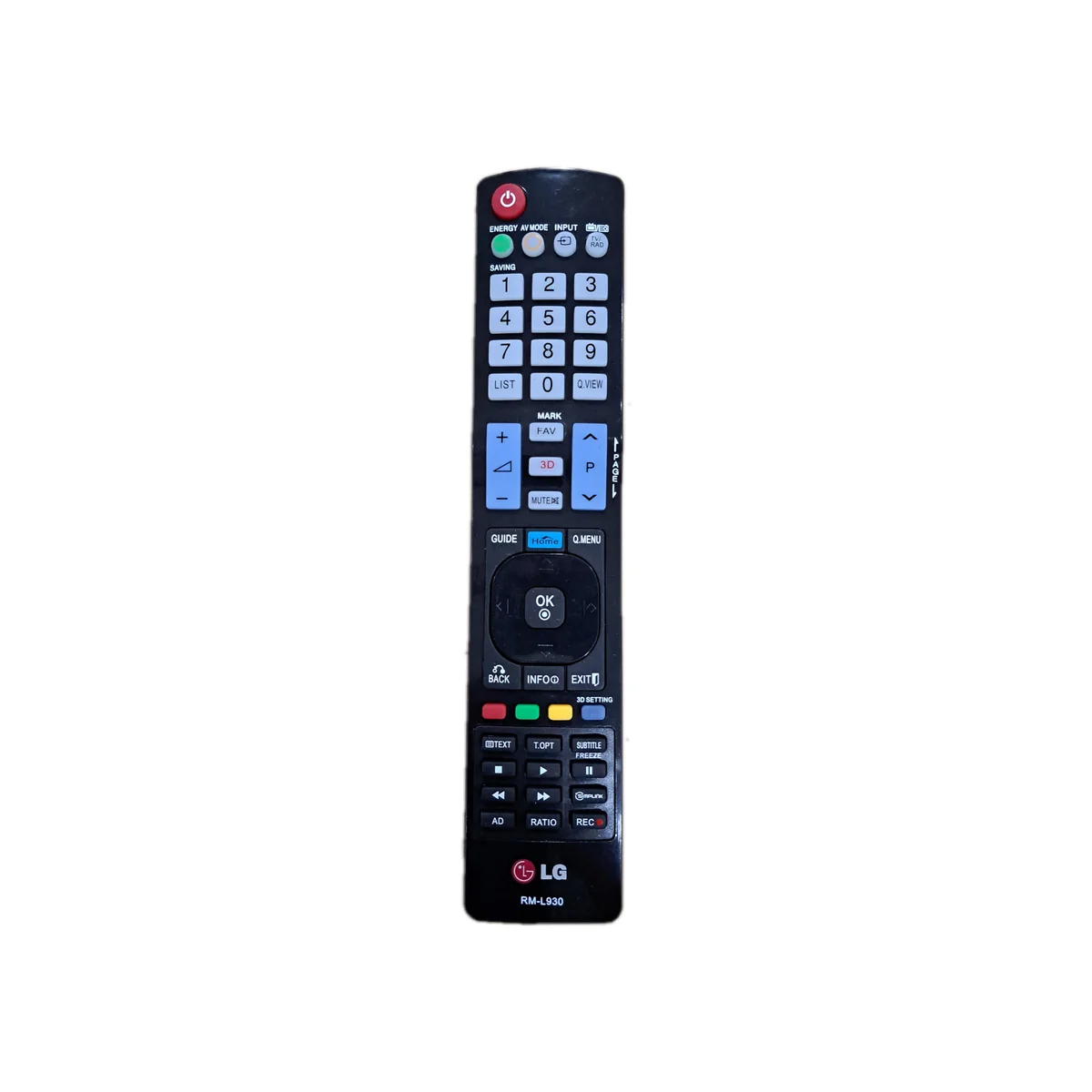 Product image - ریموت کنترل تلویزیون مدل LGL930 کد P98