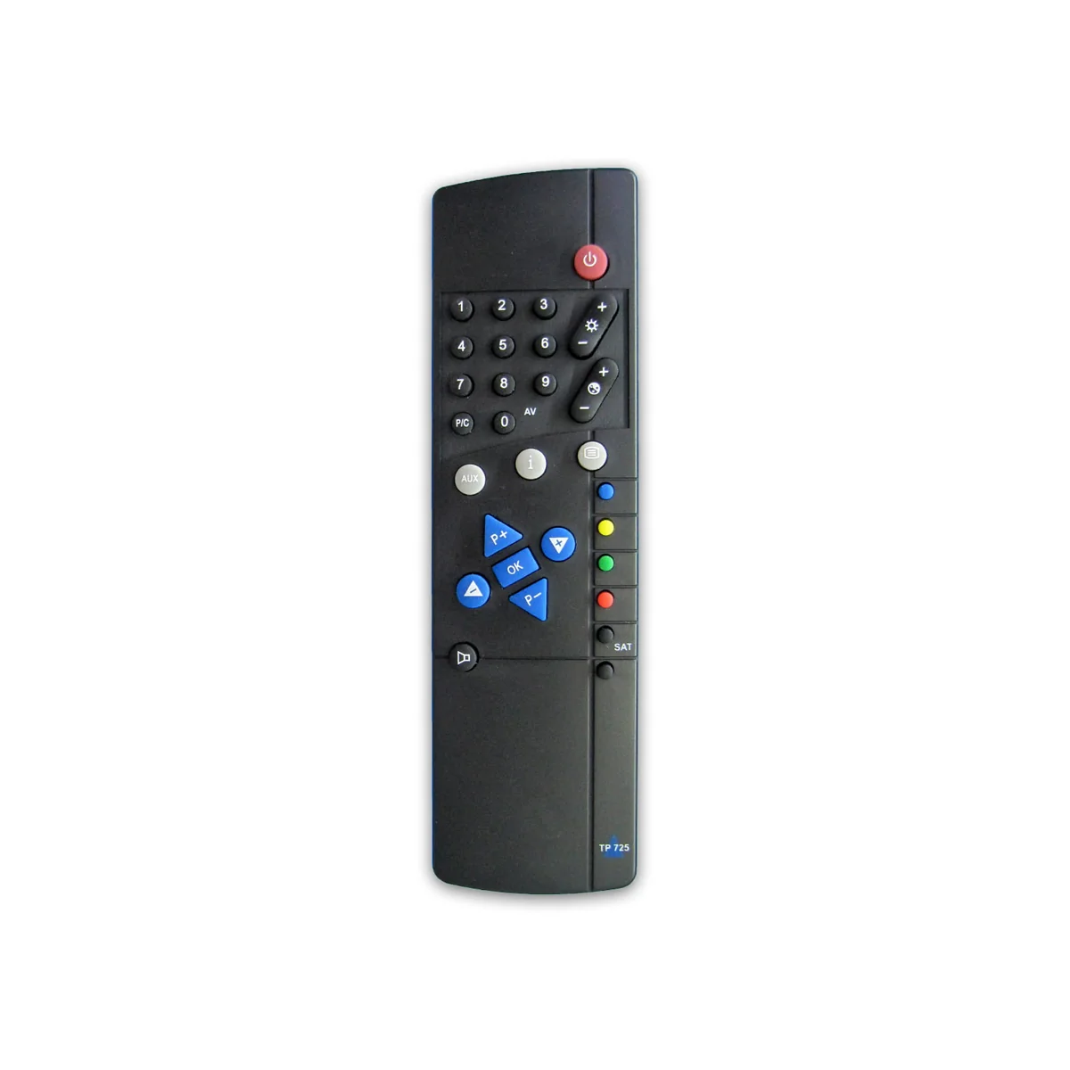 تصویر ریموت کنترل تلویزیون پارس PARS مدل TP 725